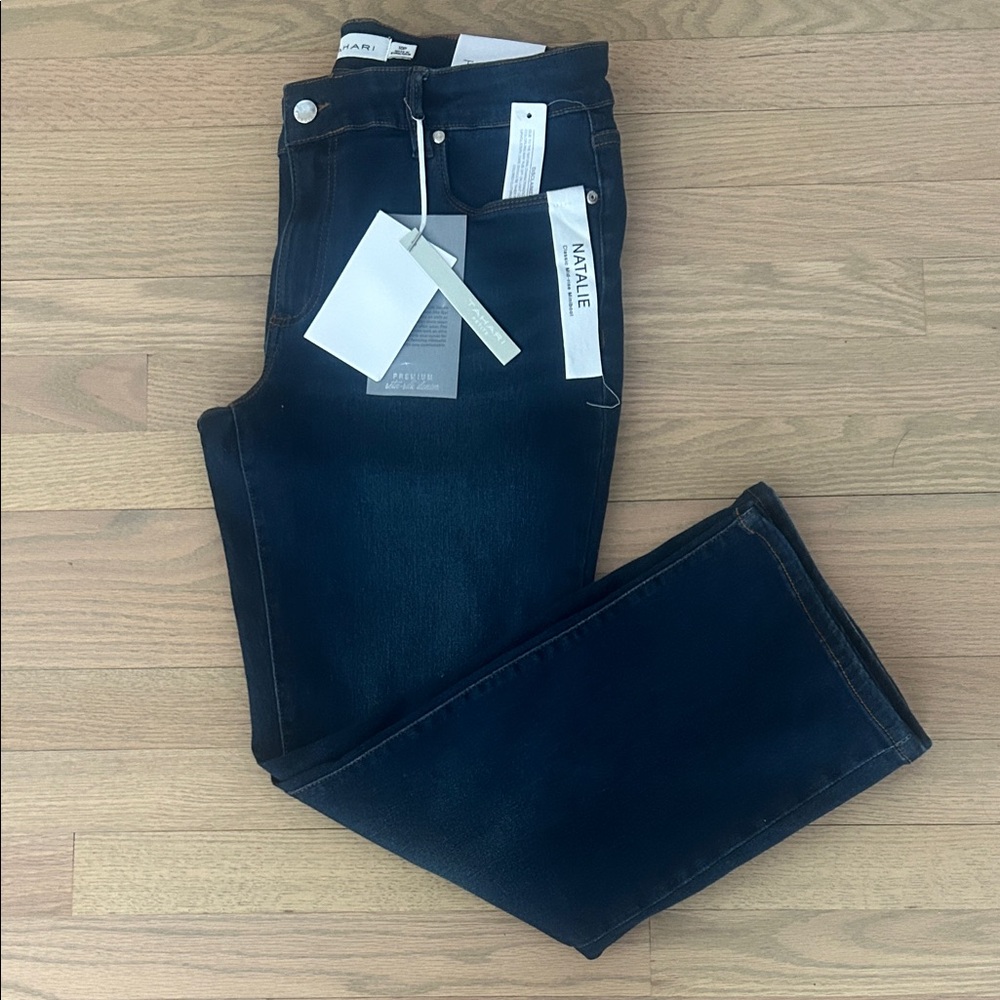 Tahari Mid-rise Miniboot Dark Natalie Blue Jeans